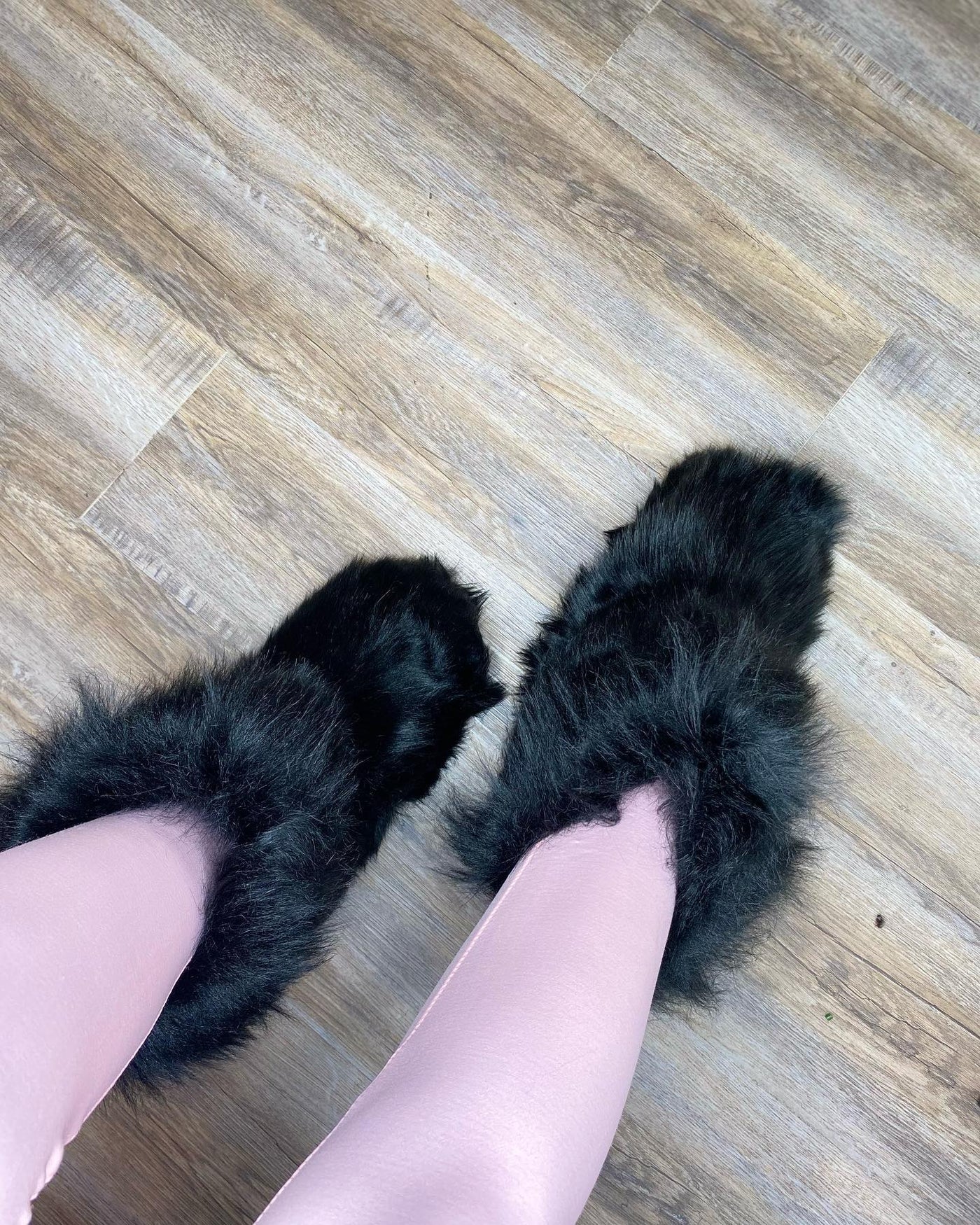 Cozy Bae Fur Boots- Black